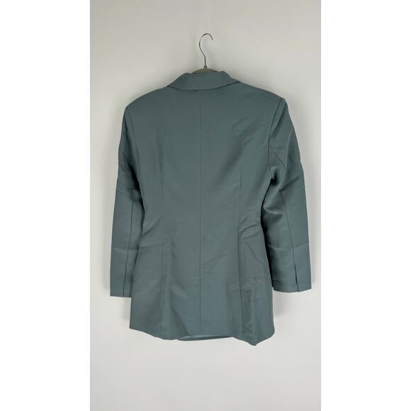 Aria Cove Long Sleeve Cut Out Blazer Mini Dress Womens Size 6 Teal Blue New - Picture 12 of 13